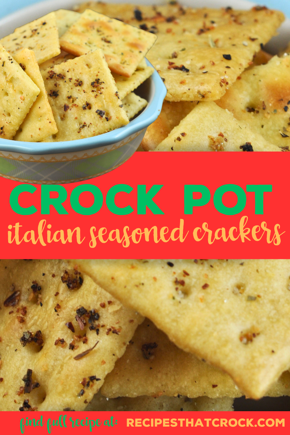 These Crock Pot Italian Seasoned Crackers are deliciously savory and easy to make. They were an instant favorite in my house. I bet you will love them too!