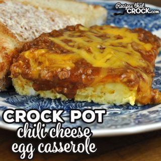 Have I got a treat for you! This Chili Cheese Crock Pot Egg Casserole is super easy to make and is incredibly flavorful and delicious!