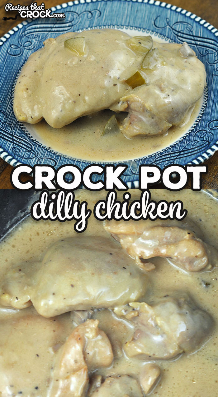 This Crock Pot Dilly Chicken recipe was a huge hit in my house with my pickle loving family. They raved about the flavor! via @recipescrock