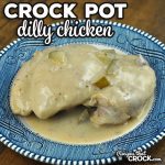 This Crock Pot Dilly Chicken recipe was a huge hit in my house with my pickle loving family. They raved about the flavor!