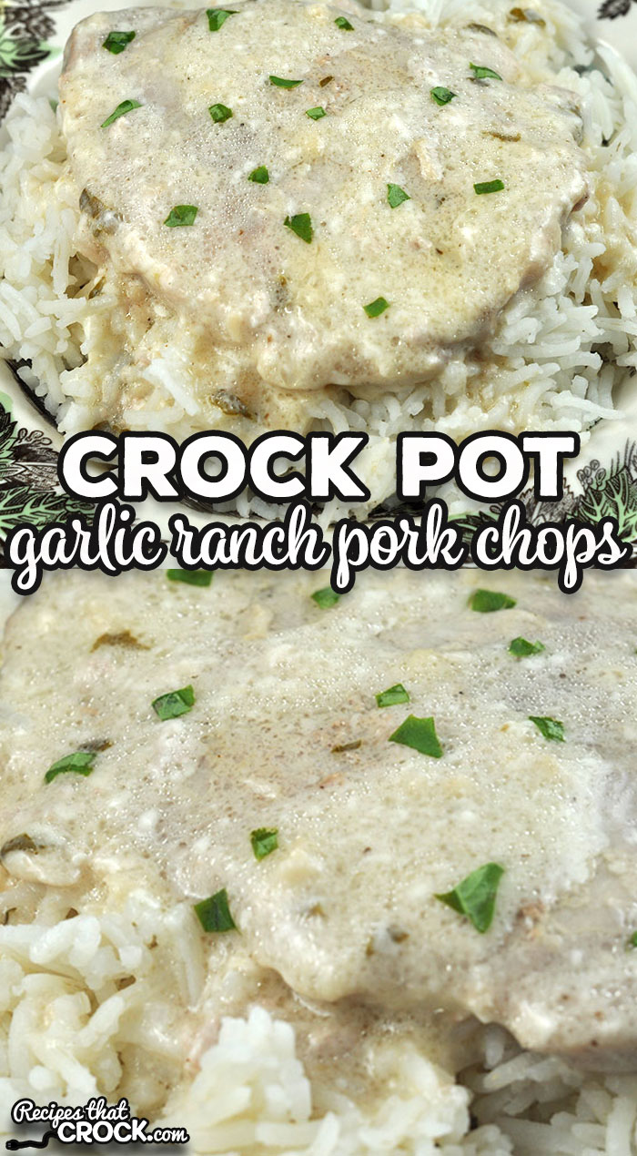 These Garlic Ranch Crock Pot Pork Chops are a variation of our Crock Pot Garlic Ranch Chicken. Both recipes are easy to make and taste great! garlic ranch crock pot pork chops - Garlic Ranch Crock Pot Pork Chops Recipe - Garlic Ranch Crock Pot Pork Chops