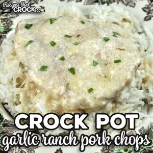 These Garlic Ranch Crock Pot Pork Chops are a variation of our Crock Pot Garlic Ranch Chicken. Both recipes are easy to make and taste great! garlic ranch crock pot pork chops - Garlic Ranch Crock Pot Pork Chops SQ 300x300 - Garlic Ranch Crock Pot Pork Chops