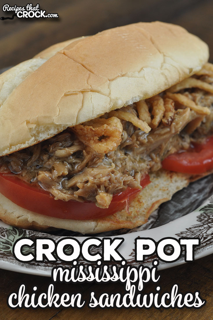 These Mississippi Crock Pot Chicken Sandwiches are easy to make and can be dressed up however you like! They are packed full of flavor too! via @recipescrock