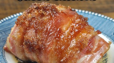 This Brown Sugar Bacon Chicken recipe for your oven is super easy to throw together and is a crowd pleaser for young and old alike!