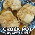 This Crock Pot Seasoned Chicken recipe only has four ingredients, so it is simple. However, it is also packed with delicious flavor.