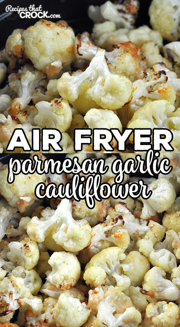This Air Fryer Parmesan Garlic Cauliflower recipe is super easy to make and has such amazing flavor. It is a really great treat! via @recipescrock