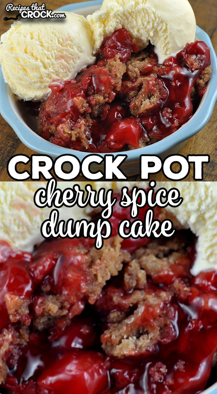 This easy Crock Pot Cherry Spice Dump Cake recipe is not only delicious, it makes your house smell amazing too! via @recipescrock