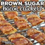 Have you ever had Brown Sugar Bacon Crackers? They are so easy to make, taste amazing and area always a real crowd pleaser!