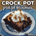 Salty and sweet combine in this delicious Crock Pot Pretzel Brownies recipe. It is super easy to make and a real crowd pleaser.
