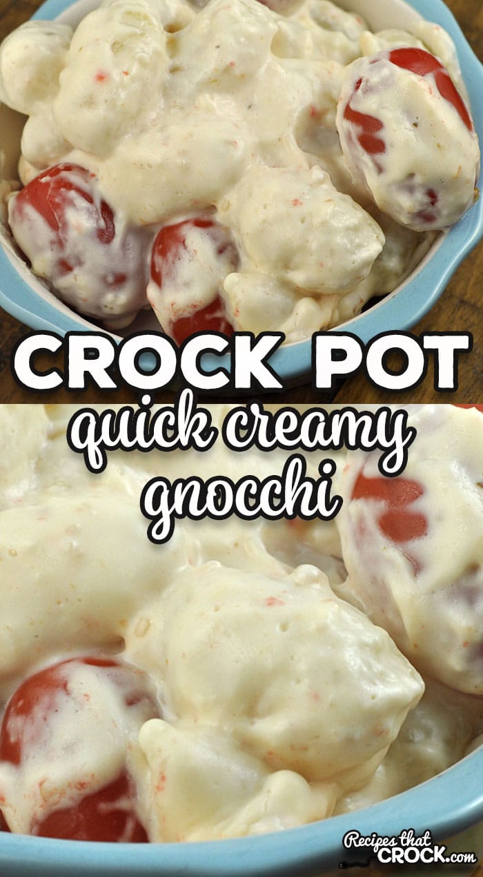 With only four ingredients, this Quick Crock Pot Creamy Gnocchi is easy to throw together and full of flavor!