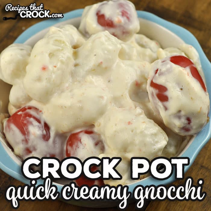 With only four ingredients, this Quick Crock Pot Creamy Gnocchi is easy to throw together and full of flavor!