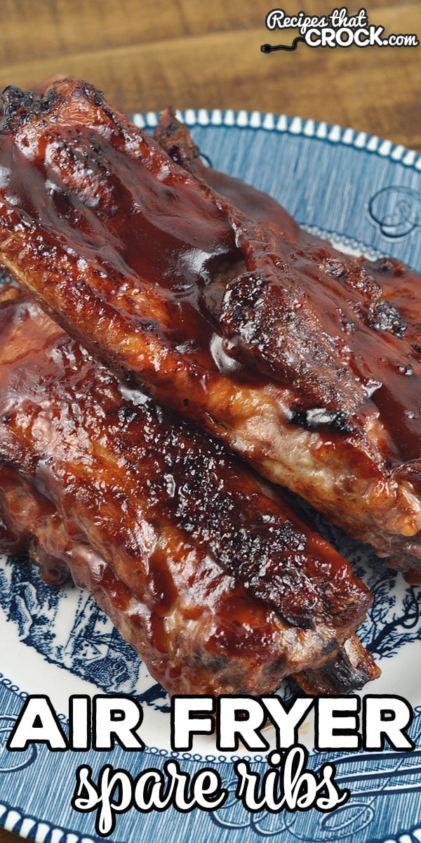 These Air Fryer Spare Ribs are easy to make and give you a delicious and tender main dish to share with your loved ones! via @recipescrock