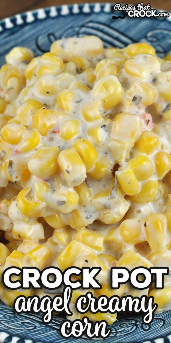 This Angel Crock Pot Creamy Corn recipe is incredibly easy and packed full of flavor! One bite and you will be going back for more! via @recipescrock