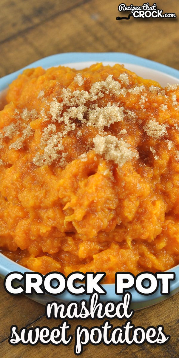 These Crock Pot Mashed Sweet Potatoes are a wonderful sweet side dish that any sweet potato lover in your life will absolutely adore! via @recipescrock