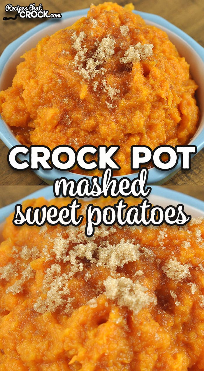 These Crock Pot Mashed Sweet Potatoes are a wonderful sweet side dish that any sweet potato lover in your life will absolutely adore! via @recipescrock