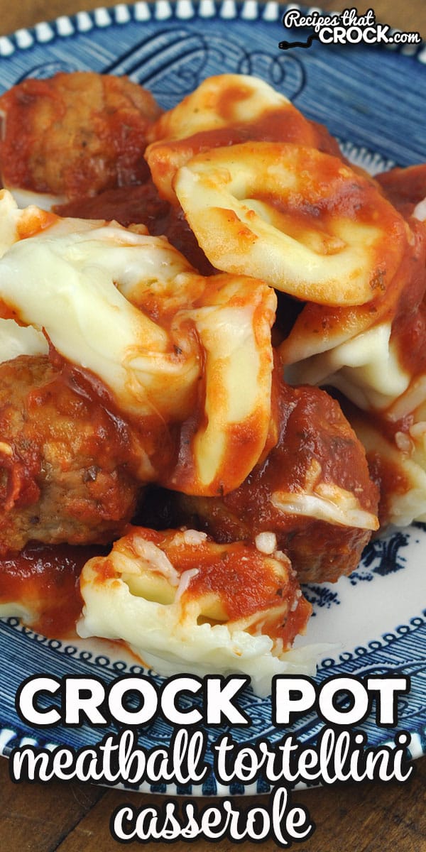 If you are looking for a super easy recipe that everyone loves, check out this Crock Pot Meatball Tortellini Casserole recipe. So yummy! via @recipescrock