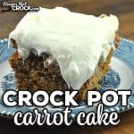 This delicious Crock Pot Carrot Cake is made from scratch but don't be intimidated, anyone can make it. It is that easy!