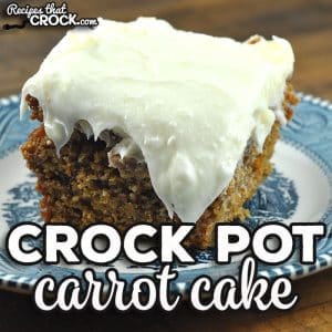 This delicious Crock Pot Carrot Cake is made from scratch but don't be intimidated, anyone can make it. It is that easy!