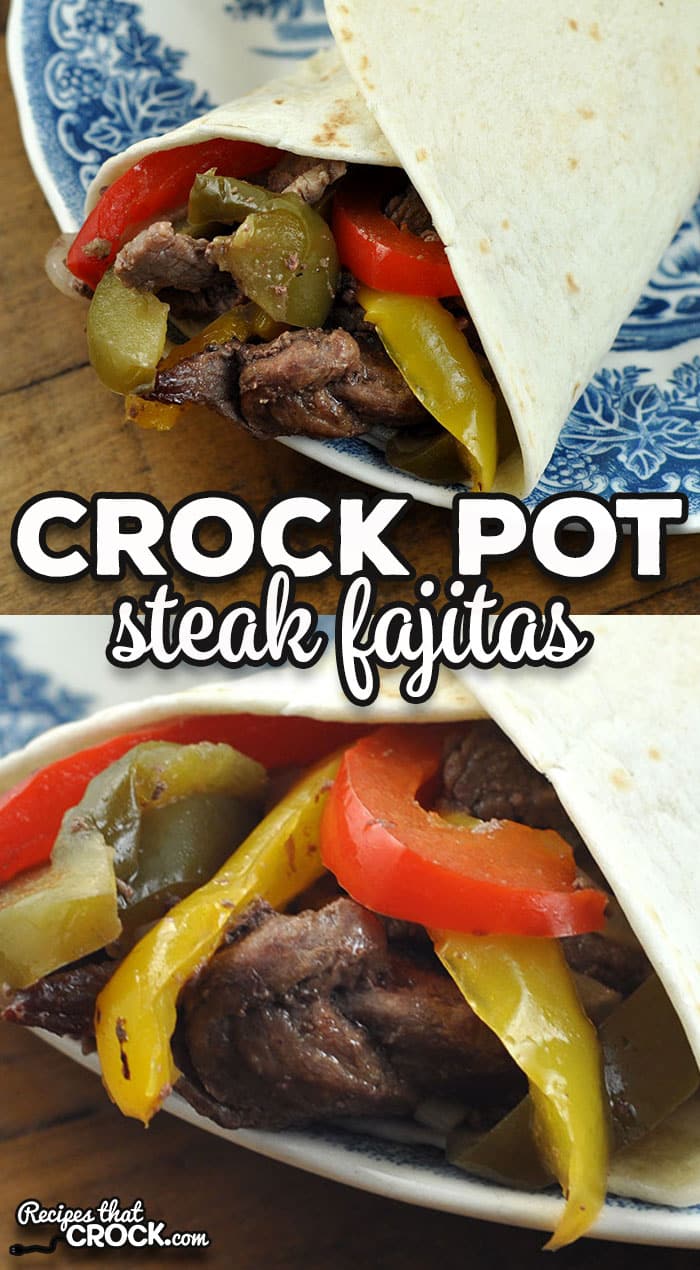 If you love incredibly tender beef in your fajitas, then I highly recommend trying these Crock Pot Steak Fajitas. They are incredible!