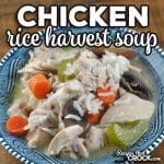 This Chicken Rice Harvest Soup recipe is the stove top version of one of my family's favorite crock pot soups. It is packed full of flavor!