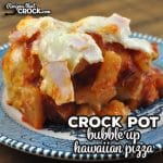 This Bubble Up Crock Pot Hawaiian Pizza is such a treat, super easy to throw together and a great way to change up pizza night!