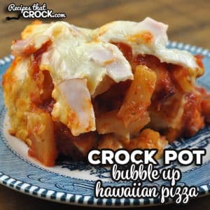 This Bubble Up Crock Pot Hawaiian Pizza is such a treat, super easy to throw together and a great way to change up pizza night!