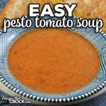 If you are looking for a delicious soup recipe that is also quick and easy to make, look no further! This Easy Pesto Tomato Soup is amazing!