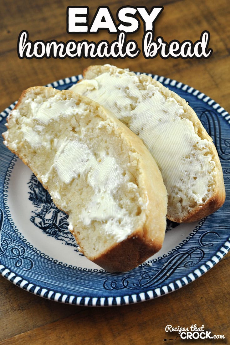 This Easy Homemade Bread recipe is for your oven is super easy and can be done in less than an hour start to finish!