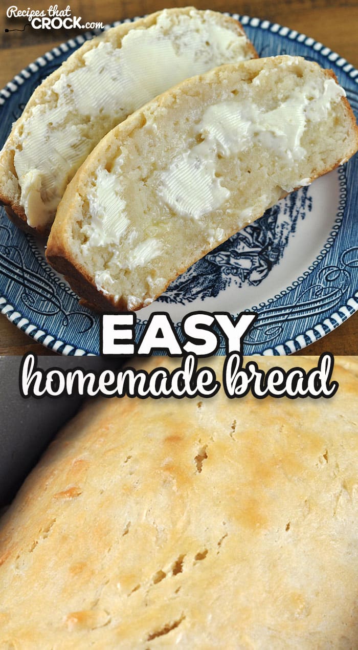 This Easy Homemade Bread recipe is for your oven is super easy and can be done in less than an hour start to finish!