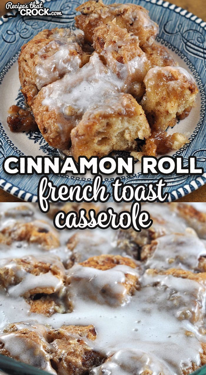 This Cinnamon Roll French Toast Casserole recipe is the oven version of one of our most popular crock pot recipes. It is just as good as the original!