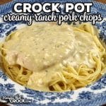 The sauce for these Creamy Ranch Crock Pot Pork Chops is so flavorful and absolutely amazing over a bed of angel hair pasta!