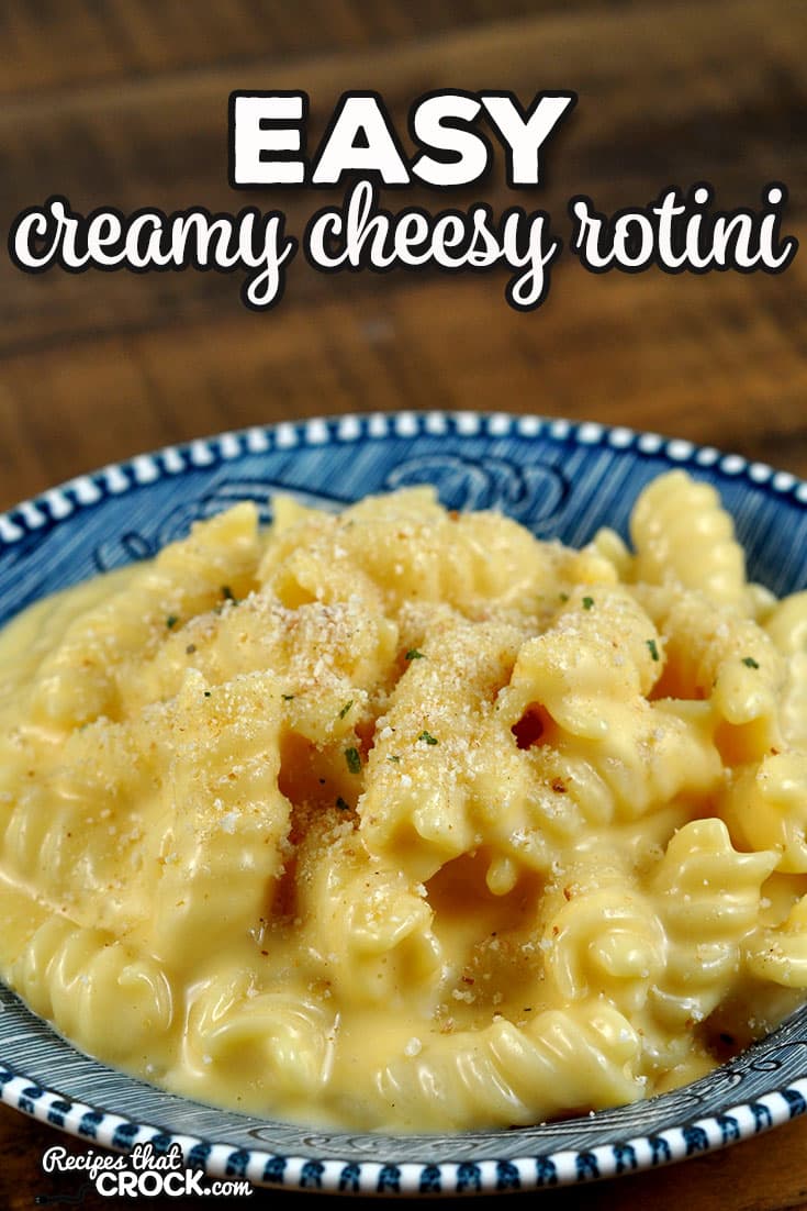 This Easy Creamy Cheesy Rotini recipe is a great side dish for so many different meals. It comes together quickly and is packed full of creamy goodness.