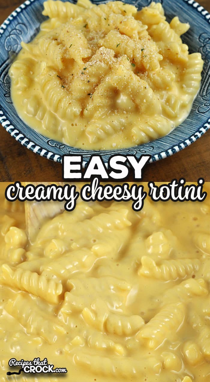 This Easy Creamy Cheesy Rotini recipe is a great side dish for so many different meals. It comes together quickly and is packed full of creamy goodness.