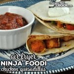 These Ninja Foodi Chicken Quesadillas are incredibly delicious and can be easily customized to your personal preferences.