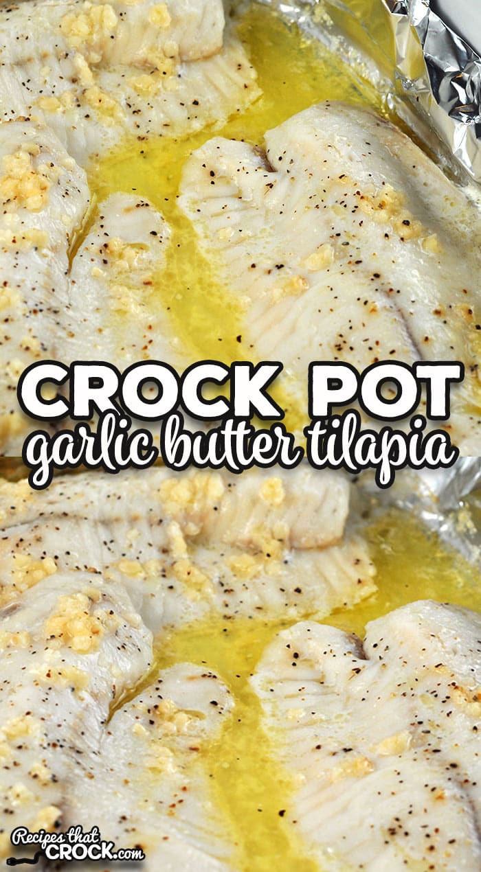 This Crock Pot Garlic Butter Tilapia recipe gives you flavorful, flaky tilapia with very little effort. It cooks quickly and is perfect for an easy dinner.
