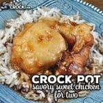 The sauce from this Crock Pot Savory Sweet Chicken for Two is delicious over the chicken and the rice. As an added bonus, it is easy to make!
