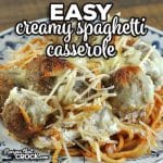 Do you love a delicious spaghetti casserole? This Easy Creamy Spaghetti Casserole has a wonderful creamy layer that takes it to the next level!