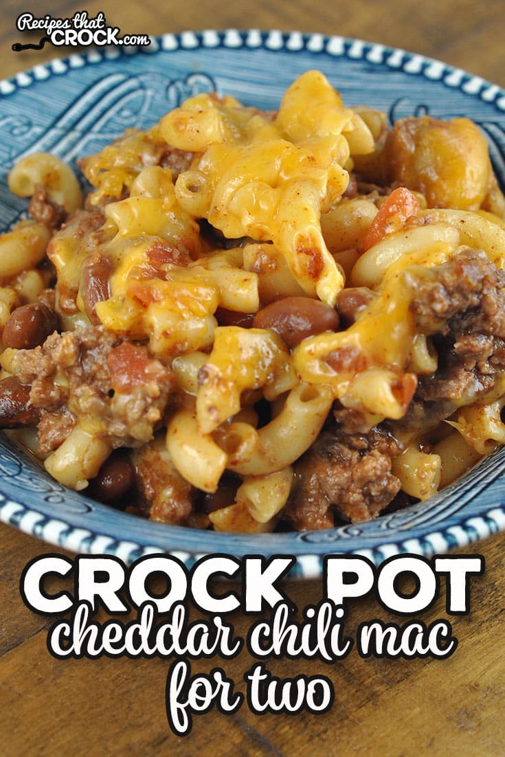 This hearty and delicious Crock Pot Cheddar Chili Mac for Two recipe is a great way to have a wonderful meal on a busy weeknight!