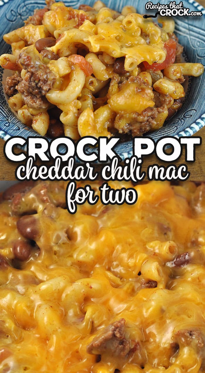 This hearty and delicious Crock Pot Cheddar Chili Mac for Two recipe is a great way to have a wonderful meal on a busy weeknight!