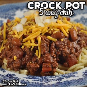 This Crock Pot 5 Way Chili recipe is sure to be a favorite. It is super easy to make and has incredible flavor.