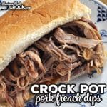 If you like juicy, fork tender pork on a sandwich with delicious juices to dip it in, I am guessing you will love this Crock Pot Pork French Dips.