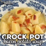 This Crock Pot Bacon Potato Soup recipe is a classic, hearty soup that is great for any time you want a filling soup!