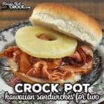 This super easy Crock Pot Hawaiian Sandwiches for Two recipe cooks up quickly and has incredible flavor. It is great for a weeknight meal!