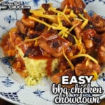 This Easy BBQ Chicken Chowdown recipe is the stove top version of a reader favorite crock pot recipe. I hope it is a favorite in your home too!