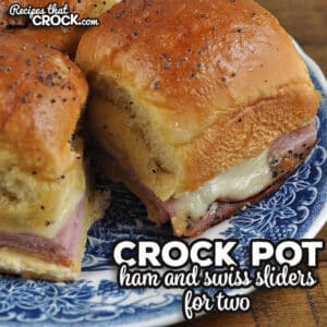 You do not need to be going to a party to have these classic sliders with this Crock Pot Ham and Swiss Sliders for Two recipe!