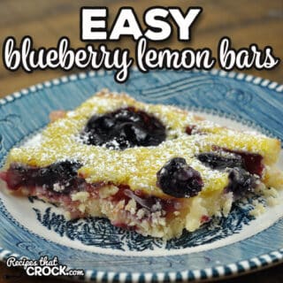 These Easy Blueberry Lemon Bars are a delicious twist on traditional lemon bars and are super easy to make!