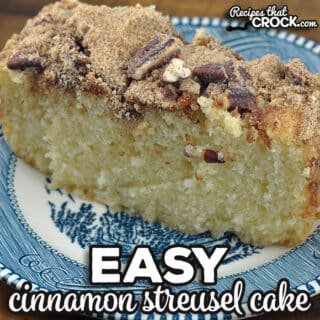 If you are in the mood for an incredible cake that is easy to make, I highly recommend trying this Easy Cinnamon Streusel Cake.