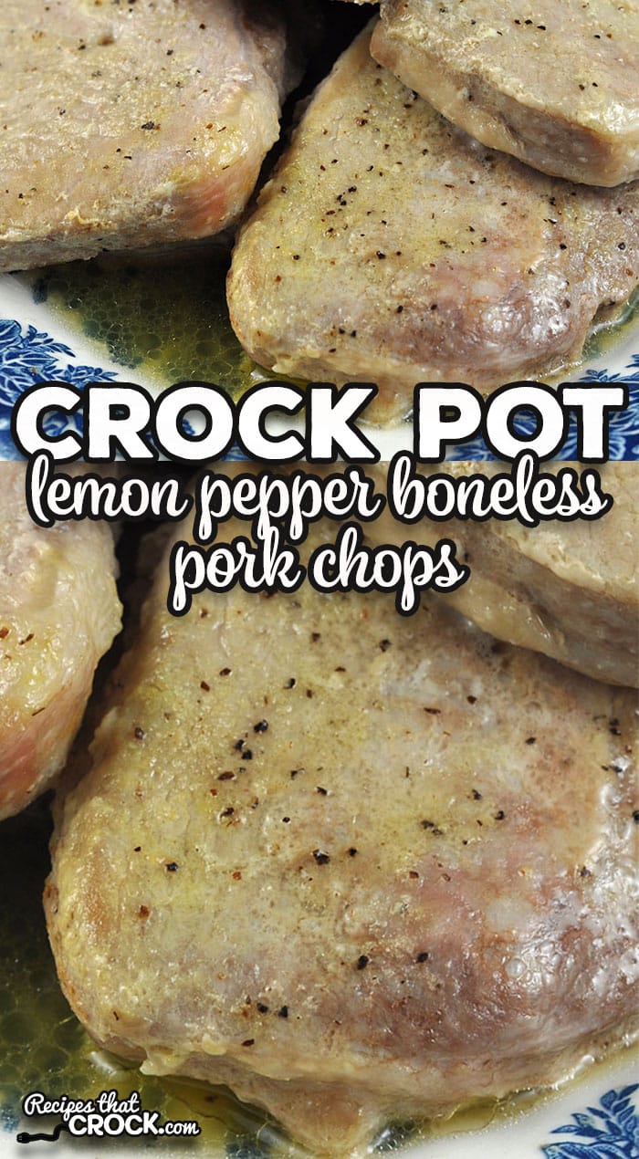 If you are looking for a simple recipe that tastes amazing, I invite you to check out these Lemon Pepper Crock Pot Boneless Pork Chops.