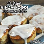 This Ninja Foodi Cinnamon Rolls method uses the air crisp function and gives you delicious cinnamon rolls in less time than it takes to preheat my oven!