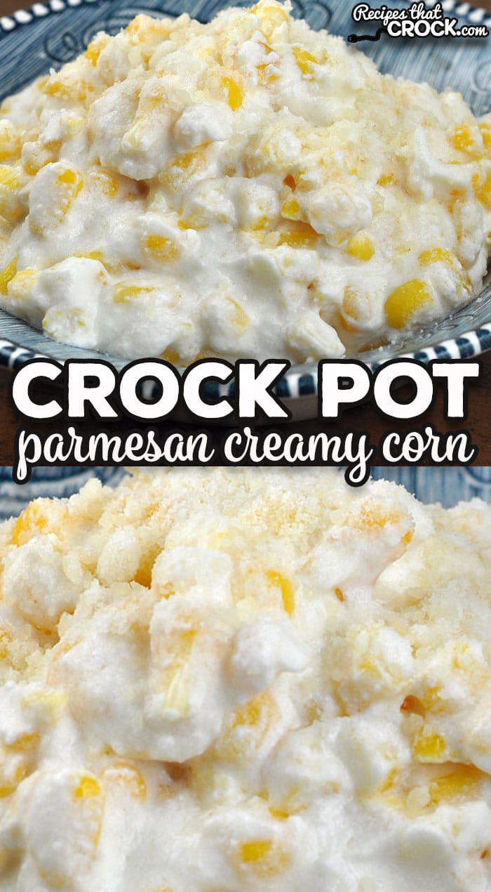 This delicious Parmesan Crock Pot Creamy Corn has a wonderful, unique flavor, and it is incredibly easy to put together!